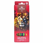 Карандаши цветные KOH-I-NOOR «RED LION» 18 цветов, шестигранные, 2.8 мм, натуральное дерево, 3553/18