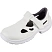 превью Полуботинки с перфорацией (сандалии) Brener 06102 ПУ из искусственной кожи антистатические белые (размер 40)