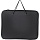 Папка-портфель Комус пластиковая A4 черная (40×240×340 мм, 6 отделений)