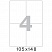 превью Этикетки самоклеящиеся Promega Label Premium 105×148мм 4шт/л А4 (100л/уп)