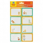 Набор бумажных наклеек для маркировки школьных принадлежностей Мульти-Пульти «Веселые друзья», 140×210, 24 наклейки, европодвес