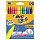Мелки пластиковые BIC «Plastidecor», 12 цветов, ультрапрочные, круглые, картонная упаковка, подвес