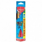 Карандаши цветные Maped 12 цветов трехгранные