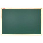 Доска для мела магнитная 60×90 смзеленаядеревянная рамкаBRAUBERG «Wood»238800