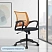 превью Кресло офисное Комус Мебель (Easy Chair) 396 оранжевое/чёрное (ткань/сетка, пластик)
