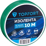 Изолента Topfort 15 м м х 10 м х 0.13 м м зеленый