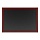 Доска меловая настенная Attache Non magnetic 30×42 см черная в деревянной раме