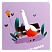 превью Записная книжка 170×170 мм 40л. на скрепке MESHU «Quack-Quack», soft-touch ламинация, выборочный УФ-лак, блок без линовки, 80г/м2