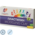 Пластилин «Классика», 6 цветов, стек