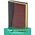 превью Ежедневник BRAUBERG недатированный, А6, 100?150 мм, под комб. крок./гл. кожу, 160 л., чер./т.-кор., крем. бл., зол. ср.