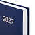превью Ежедневник датированный 2027 145×215 мм, А5, STAFF, обложка бумвинил, синий
