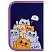 превью Пенал ПИФАГОР, 1 отделение, 1 откидная планка, полиэстер, 19×13 см, «Cats greetings»
