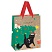 превью Пакет подарочный 18×23×10см MESHU «NY cat», крафт