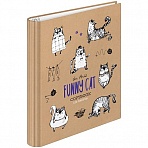 Тетрадь на кольцах А5, 120л., 7БЦ, ArtSpace «Рисунки. Funny cats», глянцевая ламинация