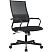 превью Кресло для руководителя Комус Мебель (Easy Chair) 567 чёрное (ткань/сетка, металл)