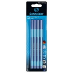 Набор шариковых ручек Schneider «Slider Edge F» 4шт., синие, 0.8мм, трехгранный корпус, блистер