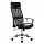 Кресло офисное CH-600SL, хром, ткань-сетка/кожзам, черное