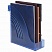 превью Лоток вертикальный для бумаг BRAUBERG «Office», 255×95×290 мм, тонированный синий, 237232