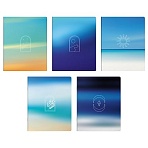 Тетрадь 96л., А5, клетка BG «Небо», суперэконом