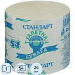 Бумага туалетная Островская 1-слойная серая (24 рулона в упаковке)