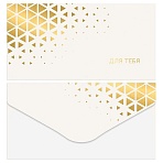 Конверт для денег MESHU «Gold pattern», 85×164мм, soft-touch, фольга