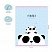превью Тетрадь 48л., клетка MESHU «Funny panda», матовая ламинация, фактурное тиснение