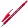 Ручка шариковая STAFF, КРАСНАЯ, корпус прорезиненный красный, узел 0.7 мм, линия письма 0.35 мм