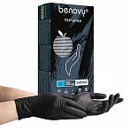 Перчатки нитриловые смотровые 50 пар (100 шт. )размер L (большой)черныеBENOVY MultiColorЧЗК