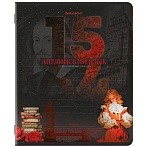 Тетрадь предметная ДАТЫ 48 л., TWIN-лак, АНГЛИЙСКИЙ ЯЗЫК, клетка, подсказ, BRAUBERG