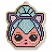 превью Аппликация-магнит из алмазной мозаики LOL surprise «Kitty Queen», 9.11×10.96см