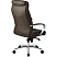 превью Кресло для руководителя Комус Мебель (Easy Chair) 534 коричневое (натуральная кожа с компаньоном, металл хромированный)