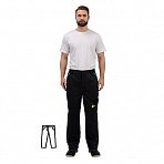 Брюки рабочие летние мужские л27-БР темно-серые/черные (размер 48-50, рост 170-176)