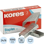 Скобы к степлеру N24/6 Kores, 1000шт.