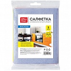 Салфетка для уборки OfficeClean, вискоза, 30×38см, 5шт., европодвес