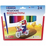 Фломастеры CENTROPEN, 24 цвета, «Пингвины», смываемые, вентилируемый колпачок, полибег