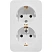 превью Розетка накладная двойная Schneider Electric BLNRA010211 Blanca с заземлением 16 А IP20 белая