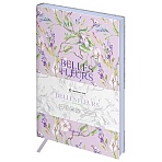 Ежедневник недатированный, А5, 136л., кожзам, Greenwich Line «Belles Fleurs. Bindweed», тон. блок, цветной срез