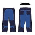 Брюки летние муж. л51-БР cин/вас (р.48-50) 170-176 (серия Л)