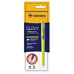 Ручка гелевая Crown «Quick Dry» с быстросохнущими чернилами и антибактериальным грипом, синяя, 0.5мм, корпус ассорти, 1 шт., блистер