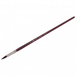 Кисть художественная синтетика бордовая Гамма «Вернисаж», круглая №22, длинная ручка