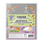 Обложки «FOOD» для тетрадей и дневников, КОМПЛЕКТ 10 шт, ПЛОТНЫЕ, 210×350 мм, 110 мкм, FUNSTER