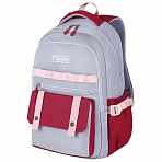 Рюкзак HEIKKI GOODLY (ХЕЙКИ) универс., 2 отд, отд. для ноутбука, сер/красн, 46×33x18см