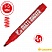 превью Маркер перманентный Crown «Multi Marker Chisel» красный, скошенный, 5мм
