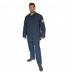 Костюм сварщика усиленный КС06 хлопковый синий (размер 60-62, рост 182-188)