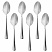 превью Ложки столовые 20 смSTANDARDКОМПЛЕКТ 6 шт. полированная нержавеющая стальсеребристыеDASWERK609077