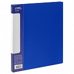 Папка с 80 вкладышами СТАММ «Стандарт» А4, 30мм, 800мкм, пластик, синяя