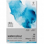 Альбом-склейка для акварели Winsor&Newton «Watercolour Cold Pressed», 12л, А5, холодный пресс, 300 г/м2, 25 % хлопок. 