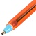 превью Ручка шариковая BRAUBERG X-30 ORANGE, СИНЯЯ, мягкое письмо, пишущий узел 1 мм, линия письма 0.5 мм