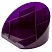 превью Подставка для канцелярских мелочей Attache Яркий офис 12 отделений прозрачная фиолетовая