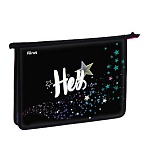 Папка для тетрадей 1 отделение, А4 Först «Hey! », 340×245×40 мм, пластик, на молнии